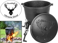Kociołki - GierekHoff Kociołek emaliowany żeliwny Odlewnia GierekHoff GH 8010M garnek myśliwski 10L GH 8010M_3 - miniaturka - grafika 1