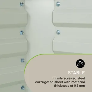 Blumfeldt Blumfeldt High Grow Straight Grządka podwyższona 180 x 60 x 90 cm 970 l stal ocynkowana kolor beżowy GDMB4-Highgrow-St-BG - Pozostałe akcesoria do uprawy roślin - miniaturka - grafika 9