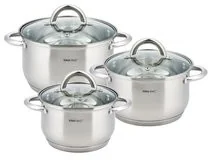 Kinghoff Garnki z pokrywką KH-4446, 6 elementów - Zestawy garnków i patelni - miniaturka - grafika 2