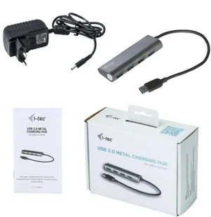 i-Tec Pretec HUB USB 4 USB 3.0 + Zasilacz U3HUB448 - Huby USB - miniaturka - grafika 10