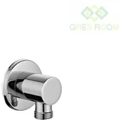 Akcesoria hydrauliczne - Laveo Laveo Rondo - przyłącze kątowe węża natrysku chrom NPX 061O - miniaturka - grafika 1