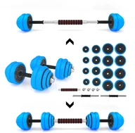 Sztangi - HMS Sztangielki gumowane SGG30 BAR 30kg - HMS 1009615 - miniaturka - grafika 1