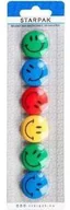 Zabawki kreatywne - STARPAK Magnesy kolorowe emotikony 30mm - miniaturka - grafika 1