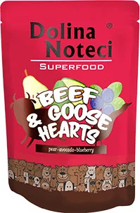Dolina Noteci SUPERFOOD wołowina z sercami z gęsi 10x300g karma mokra dla psa 44545-uniw - Mokra karma dla psów - miniaturka - grafika 2