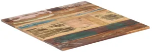 vidaXL Kwadratowy blat stołu 60x60 cm, 15-16 mm, lite drewno z odzysku vidaXL - Blaty meblowe i parapety okienne - miniaturka - grafika 7