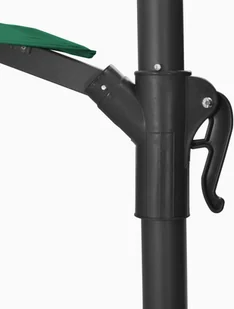 vidaXL Parasol ścienny na metalowym słupku, 300 cm, zielony - Parasole ogrodowe - miniaturka - grafika 8