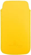 Etui i futerały do telefonów - Urban Monkey pokrowiec na telefon komórkowy z PullTab i przyjemna w dotyku tapicerka na smartfona do 5 cala żółty 4260041683822 - miniaturka - grafika 1
