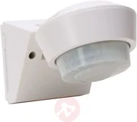 Czujniki ruchu i zmierzchu - Heitronic Czujnik ruchu 500077 240° IP55 biały - miniaturka - grafika 1