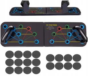 Deska uchwyty do Pompek Push Ćwiczeń pompki 16w1 - Pozostały sprzęt i akcesoria do ćwiczeń - miniaturka - grafika 3