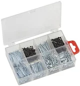 Gwoździe - Meister zestaw gwoździ    praktyczne Box drobnych części vorsortierte drut długopisy i grzebień do zastosowań domowych i warsztacie paznokci-zestaw | gwoździe i kołki w zestawie skrzynka na asortyment - miniaturka - grafika 1