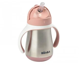 Beaba Butelka kubek niekapek stalowa ze słomką 250 ml - Akcesoria do karmienia - miniaturka - grafika 2