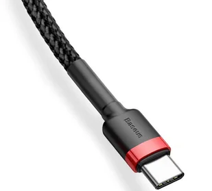 Baseus Kabel Cafule 2x USB-C QC 3A 2m PD red black CATKLF-H91 - Kable USB - miniaturka - grafika 3