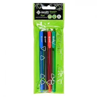 Zenith Długopis Pixel 4 szt - Przybory szkolne - miniaturka - grafika 2