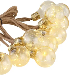 GLOBO Solarny łańcuch świetlny 33694-10 z liną, 10 LED - Lampy ogrodowe - miniaturka - grafika 3