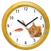Zegary - Atrix Zegar ścienny drewniany kotek #2 ATW5013K2 - miniaturka - grafika 1