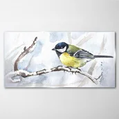 Obrazy i zdjęcia - PL Coloray Obraz na Szkle Zima Śnieg Gałąź Zwierzę 120x60cm - miniaturka - grafika 1