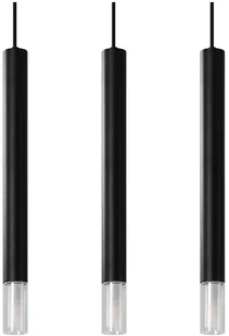 Sollux Lighting Lampa wisząca WEZYR 3 czarna - Lampy sufitowe - miniaturka - grafika 2