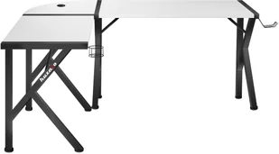 HUZARO Ultra nowoczesne narożne biurko gamingowe Hero 6.3 białe Hero 6.3 white - Biurka gamingowe - miniaturka - grafika 16