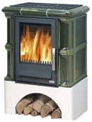 Piece wolnostojące - ABX Piec kaflowy Abx Bavaria K Z Wymiennikiem Wodnym Biały Cokół Zielony - miniaturka - grafika 1