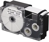 Papier do drukarek - Casio Taśma zamiennik R3.5WE 6mm x 2,5m termokurczliwa, czarny druk / biały podkład - miniaturka - grafika 1