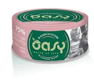 Oasy Oasy Kot More Love Kurczak i szynka puszka 70g - Mokra karma dla kotów - miniaturka - grafika 2