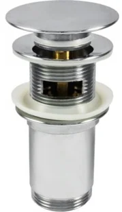 Deante Click-Clack Korek click clack uniwersalny okrągły z przelewem z tuleją NHC 010U NHC 010U - Korki do umywalek - miniaturka - grafika 3