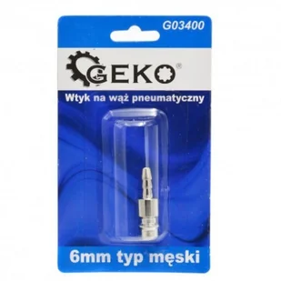 GEKO Wtyk na wąż pneumatyczny 6mm typ męski 3129 G03400 - Akcesoria pneumatyczne - miniaturka - grafika 4