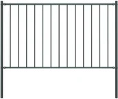 Ogrodzenia - vidaxl Panel ogrodzeniowy ze słupkami, kryta proszkowo stal, 1,7x0,75m - miniaturka - grafika 1