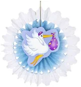 Baby shower i roczek - Widmann Rozeta wisząca "Bocian Baby Boy", WI95788 - miniaturka - grafika 1