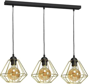 Milagro MLP6271 LUPO BLACK/GOLD 3xE27 - Lampy sufitowe - miniaturka - grafika 3