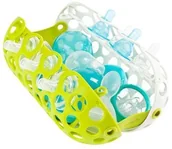 Akcesoria do karmienia - Boon Koszyk do zmywarki do smoczków i akcesoriów, zielono-biały NN-ABZ-XA01-001 - miniaturka - grafika 1