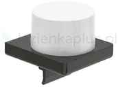 Mydelniczki i dozowniki mydła - Roca Tempo dozownik do mydła czarny szkło A817037CN0 - miniaturka - grafika 1