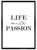 Plakaty - Dekoria Dekoria Plakat Passion 40 x 50 cm Ramka Czarna 221C-000-15 - miniaturka - grafika 1