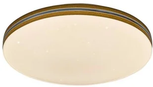 Rabalux Plafon LAMPA sufitowa OSCAR 3345 okrągła OPRAWA natynkowa LED 18W z efektem gwiazd biała brązowa 3345 - Lampy sufitowe - miniaturka - grafika 2