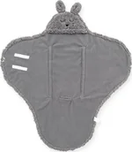 Śpiworki dla dzieci - Jollein Jollein Jollein Śpiworek otulacz do fotelika i wózka Bunny STORM GREY 8717329354920 - miniaturka - grafika 1