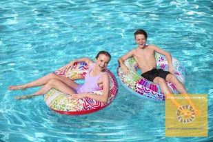 Bestway 36084 DUŻE KOŁO DO PŁYWANIA 91cm CZERWONE - Materace dmuchane i koła do pływania - miniaturka - grafika 4