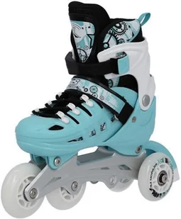 Nils EXTREME NH10905 4w1 MIĘTOWE ROZM. M(35-38) ŁYŻWOROLKI Z WYM. PŁOZĄ HOKEJOWĄ EXTREME - Rolki - miniaturka - grafika 11