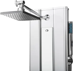 tectake Panel prysznicowy z aluminium z 10 dyszami masującymi - srebrny 402117 - Panele prysznicowe - miniaturka - grafika 2