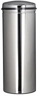 Kosze na śmieci - Relaxdays kosz na śmieci 50 L, z pokrywą czujnik, ze stali nierdzewnej, 80 cm wysokości, 30 cm średnicy, automatyczny, okrągły, srebrny 10021223 - miniaturka - grafika 1