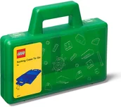 Pojemniki na zabawki - Lego Walizka "Case to go" w kolorze zielonym z przegrodami - 19 x 3,5 x 16 cm - miniaturka - grafika 1
