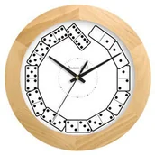 Zegary - Atrix Zegar drewniany solid Domino ATW300KK - miniaturka - grafika 1