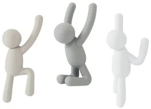 Umbra Wieszak ścienny Buddy szaro biały by 318165-023 - Wieszaki i stojaki - miniaturka - grafika 3