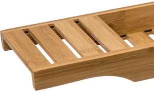 5five Simple Smart Nakładka półka na wannę z ekologicznego drewna bambusowego szerokość 70 cm szybko wysycha łatwa do czyszczenia kolor brązowy 155987 - Półki łazienkowe - miniaturka - grafika 5