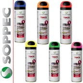 Farby i lakiery w sprayu - Soppec 12 Farb 500ml TRACK MARKER MIX TRACKMARKERMIX - miniaturka - grafika 1