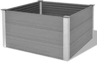 vidaXL Donica ogrodowa, WPC, 100x100x54, szara - Donice - miniaturka - grafika 8
