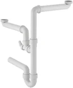 Syfony - Geberit Syfon zlewozmywakowy 2-KOMOROWY rurowy bez spustu - miniaturka - grafika 1