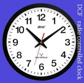 Zegary - Atrix Zegar czarny sterowany radiowo #1 - miniaturka - grafika 1