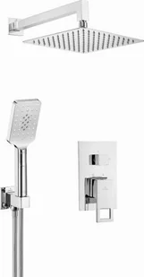 Deante Anemon Zestaw prysznicowy podtynkowy z deszczownicą chrom NAC09MP - Zestawy prysznicowe - miniaturka - grafika 3