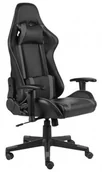 Fotele gamingowe - Czarno-szare krzesło obrotowe do grania P9-M25 - miniaturka - grafika 1