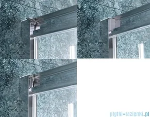 Omnires Chelsea 90x90 półokrągły NDF90BPTR - Kabiny prysznicowe - miniaturka - grafika 5